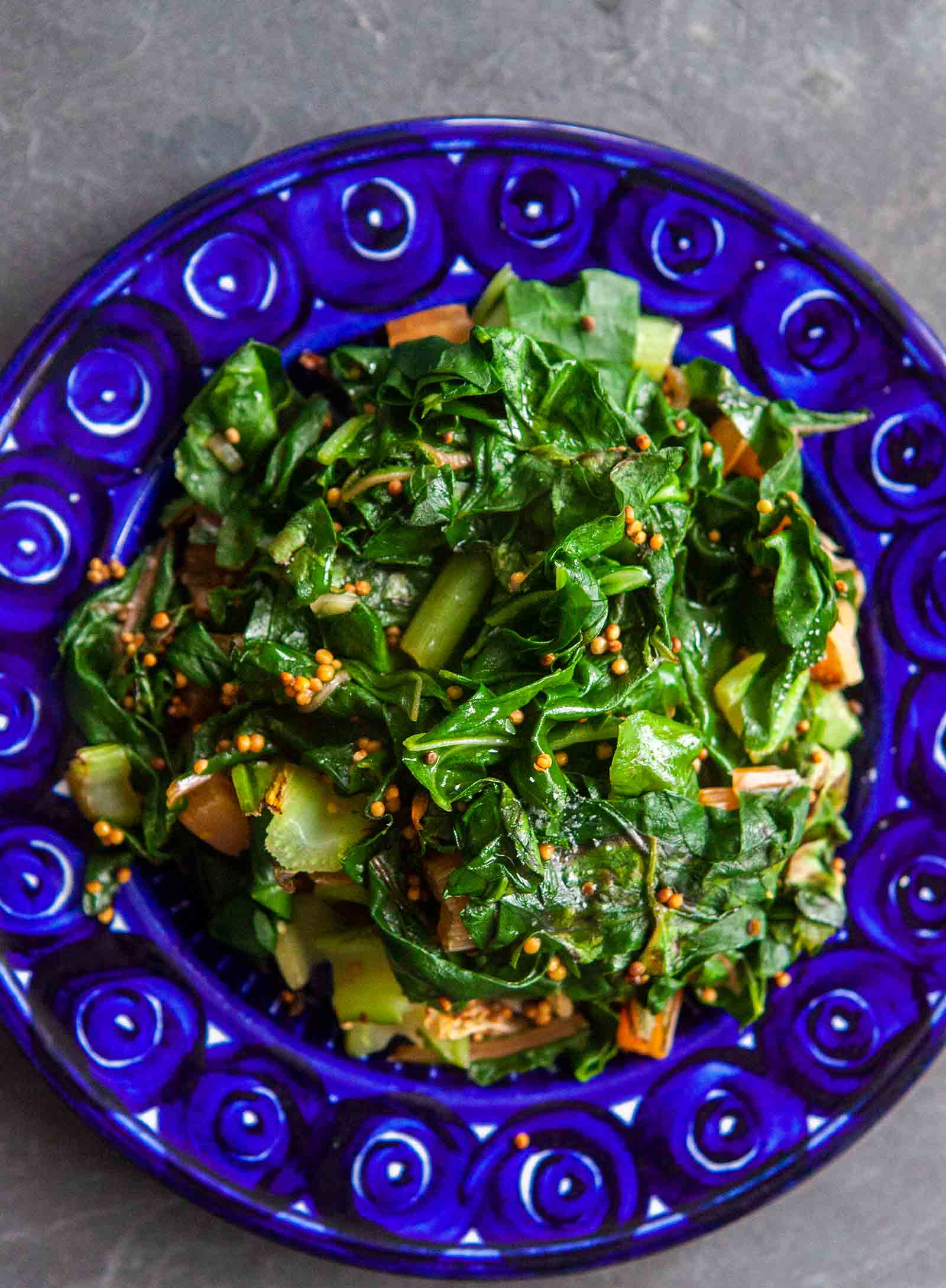 Swiss Chard with Mustard Seeds
