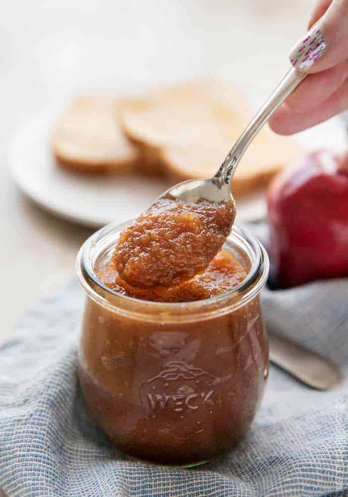 Spoonful of spiced apple butter
