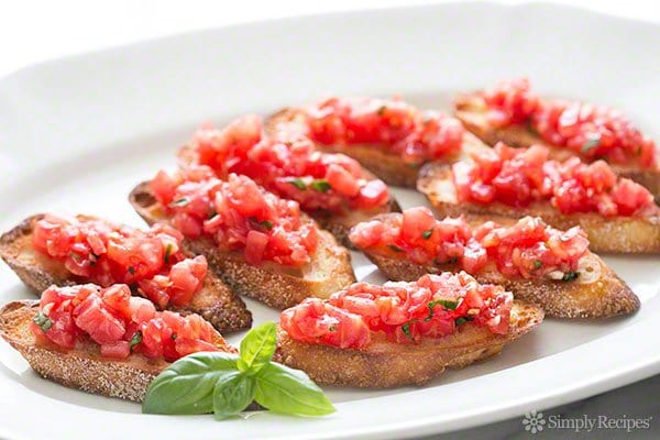 Bruschetta with Tomato and Basil