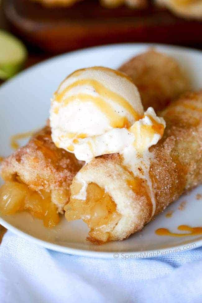 Baked Apple Pie Roll Ups
