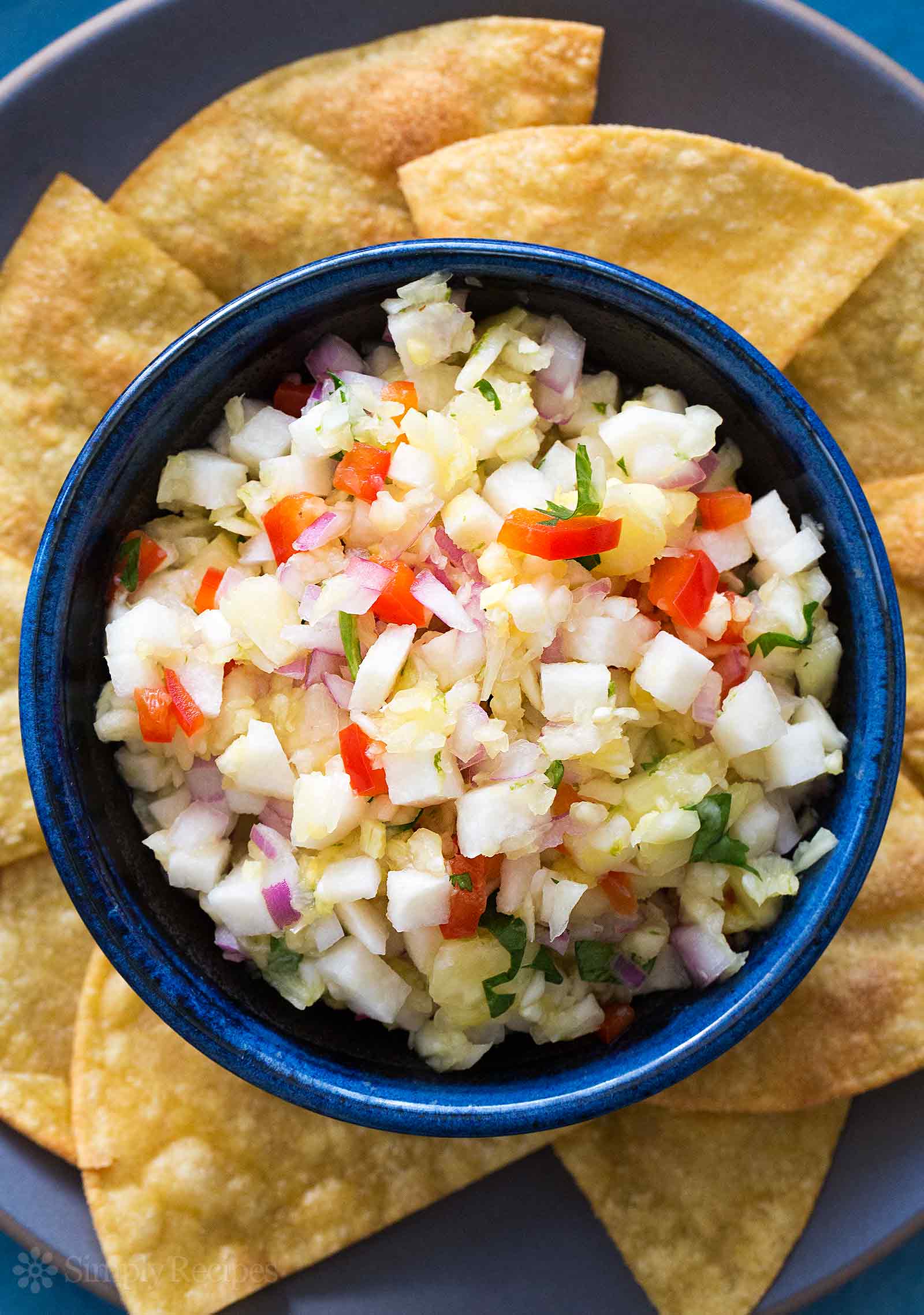 Salsa di ananas con jicama