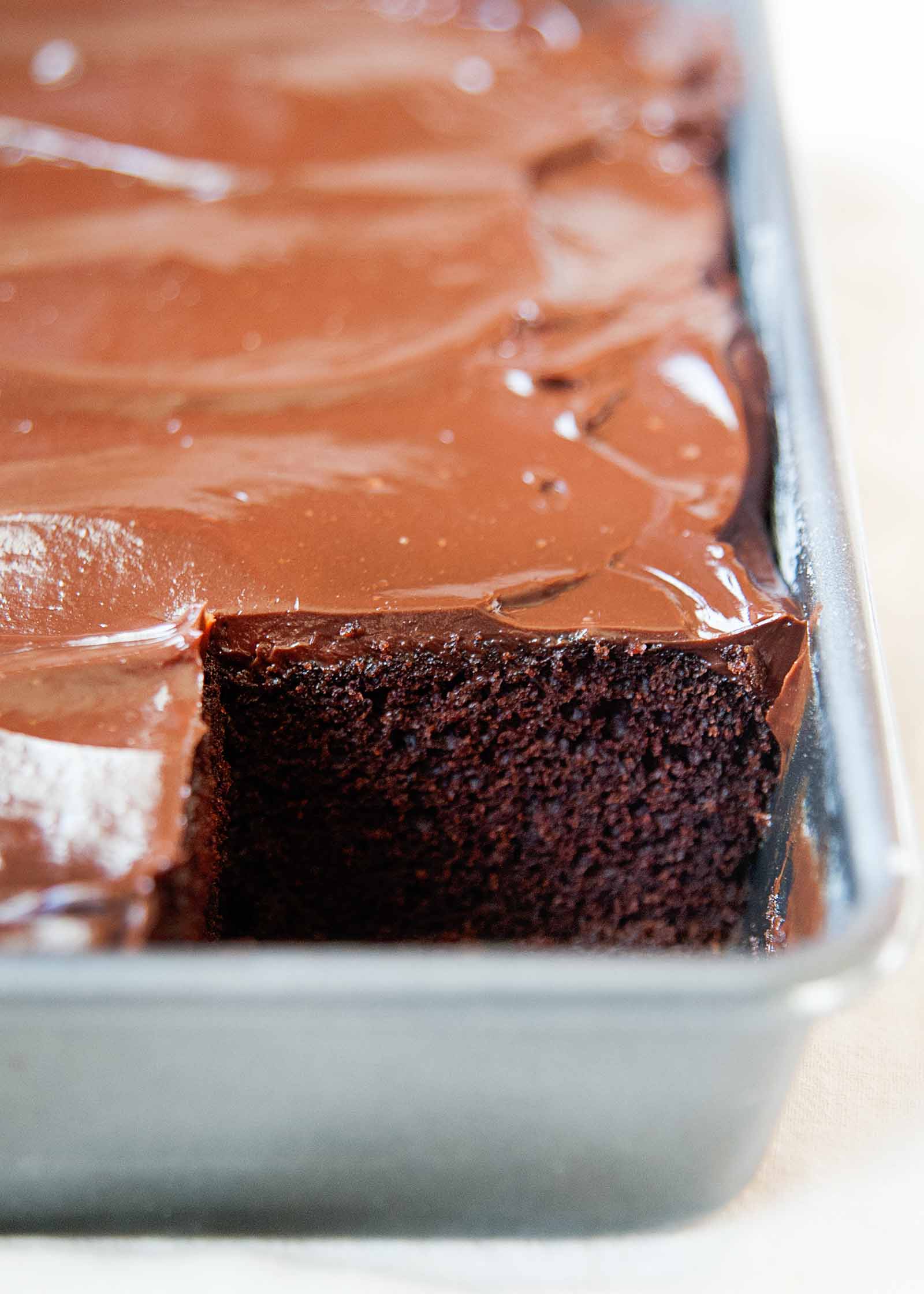 Chocolate and Sour Cream Cake - rich and velvety crumb!