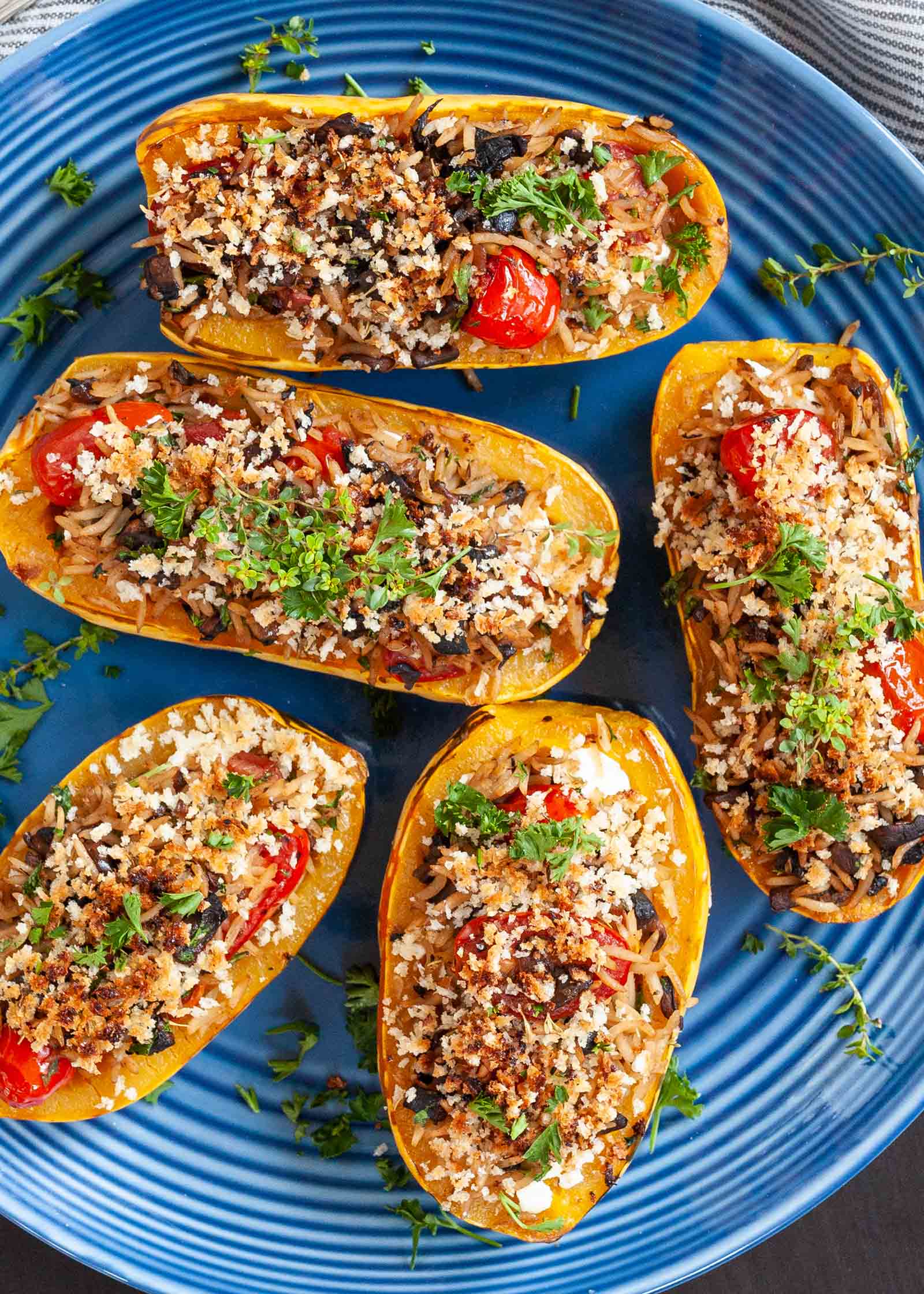 Rice Stuffed Squash