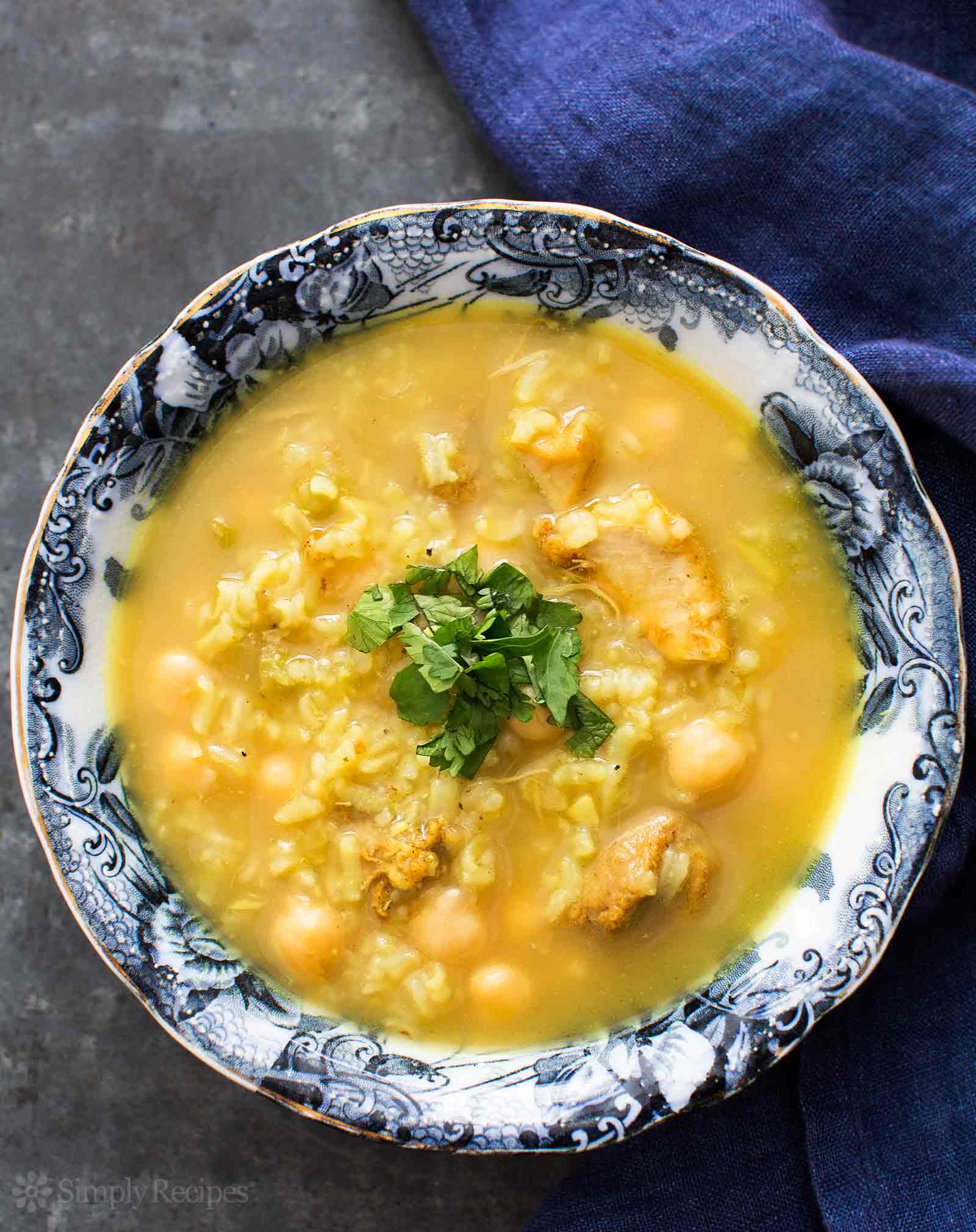 Lemon Chicken Chickpea Rice Soup