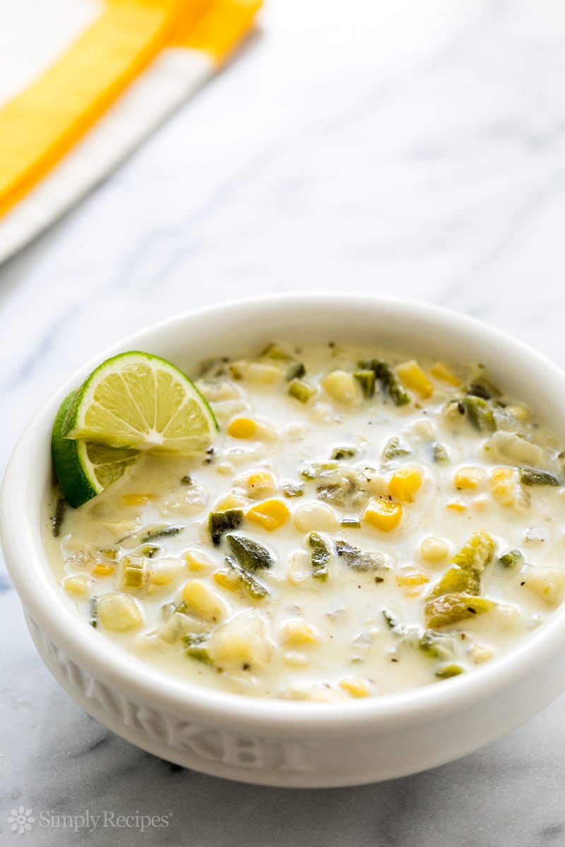 Roasted Corn Poblano Chowder
