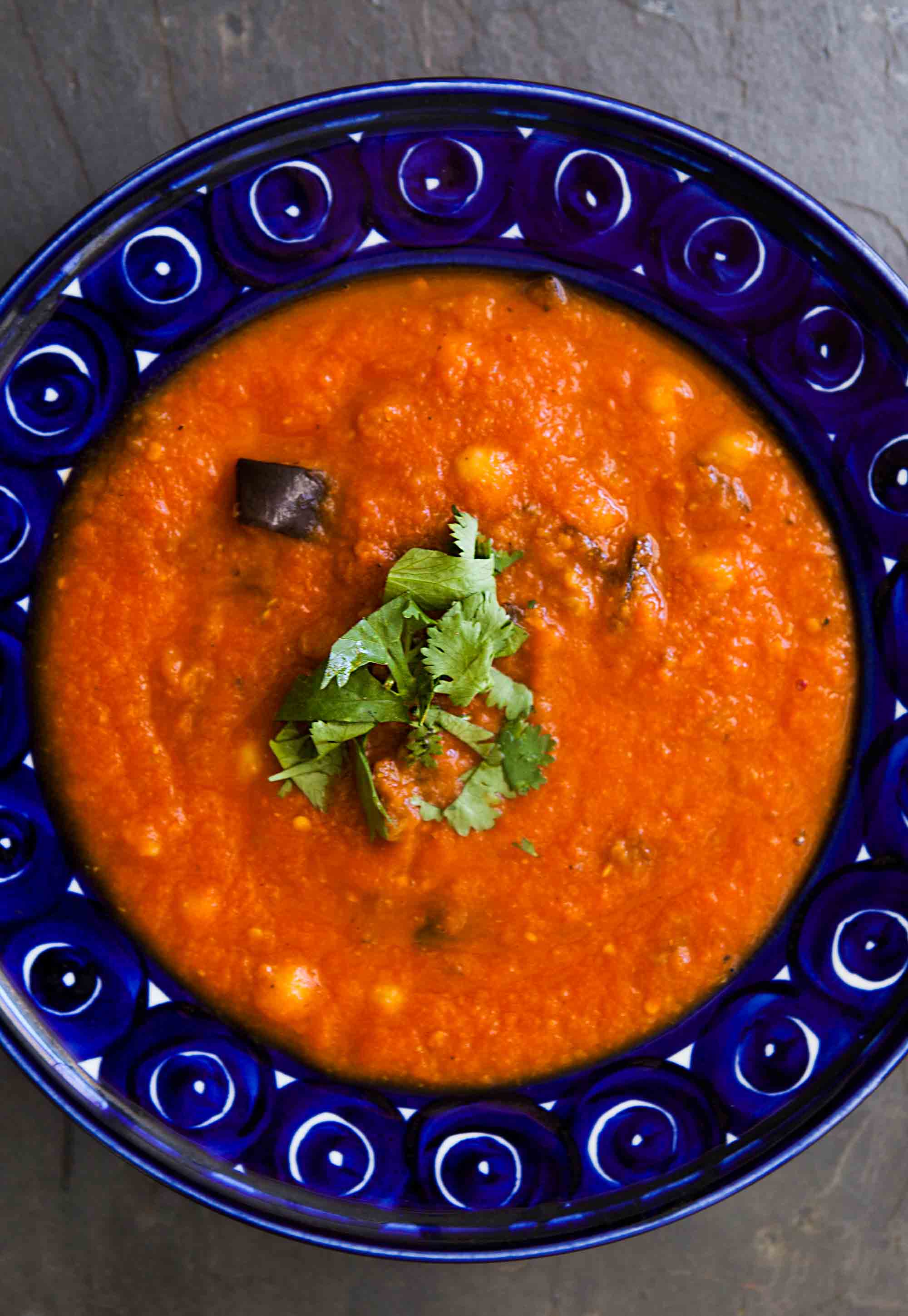 Roasted Eggplant Tomato Soup