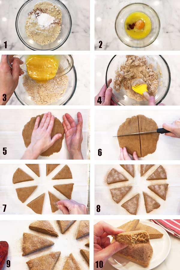 Como fazer bolos de canela saudáveis ​​- colagem passo a passo