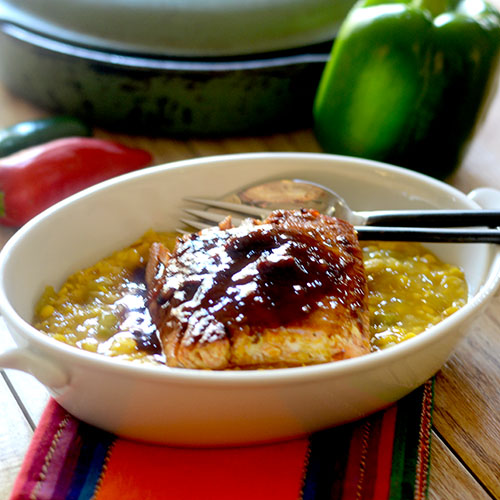 Chipotle salmão vitrificado