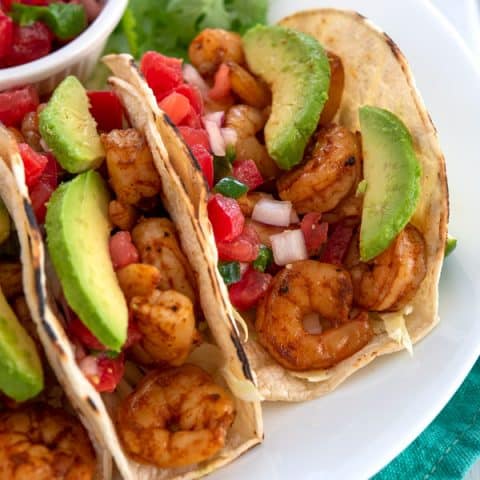 Tacos de camarão