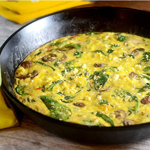 Espinafre Feta Frittata