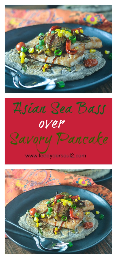 Robalo asiático em panquecas salgadas #seafood #glutenfree #Asianrecipe #pancake | feedyoursoul2.com