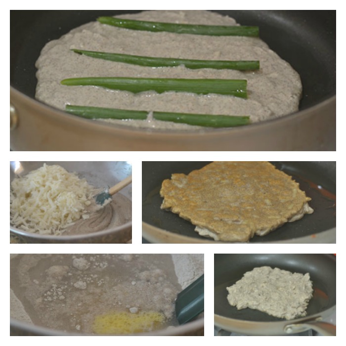 Construção de panquecas salgadas