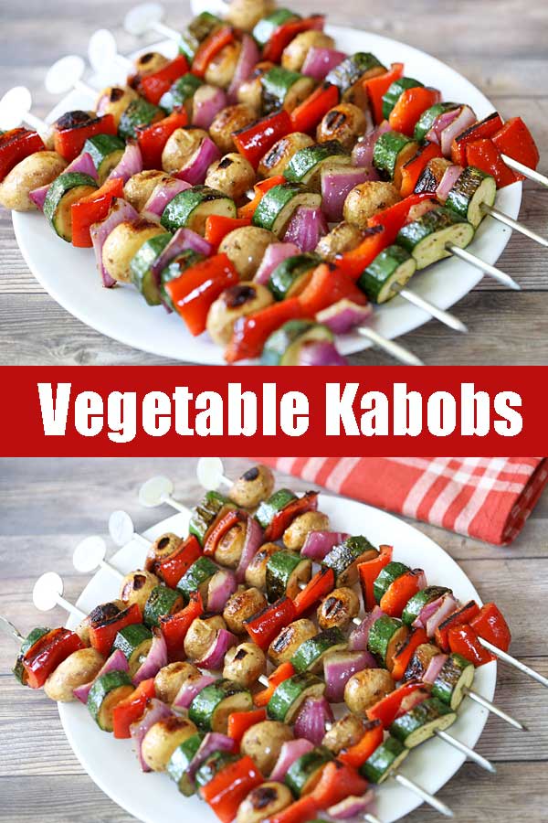 Espetos de legumes