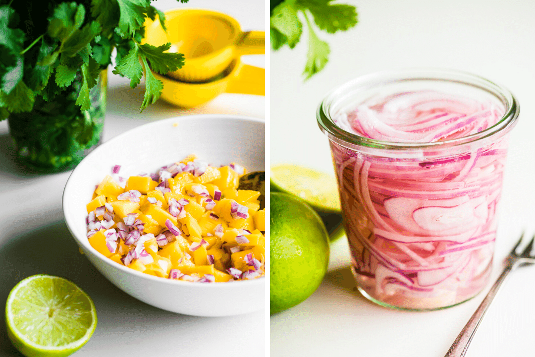 Ingredientes para tacos de churrasco