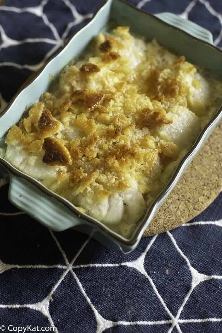 vieiras assadas com biscoitos ritz