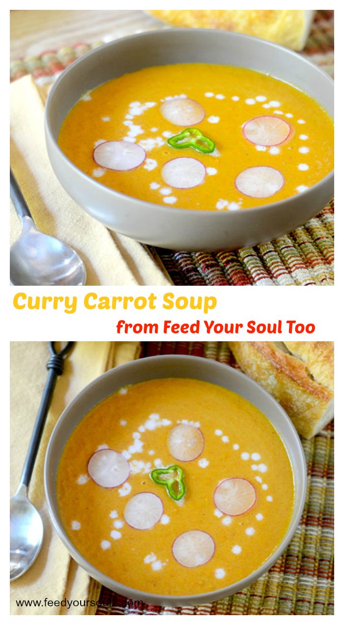 Sopa de caril de cenoura