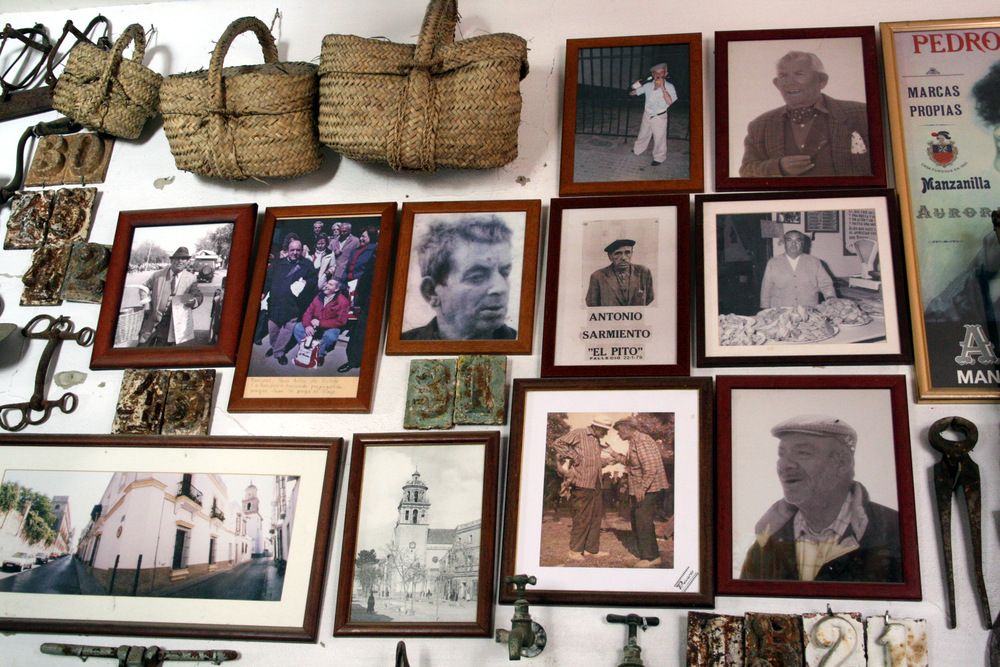 fotos na parede em Sanlucar 