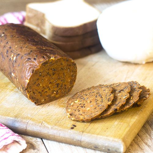 Pastrami vegano sem glĂșten Pastrami vegano sem glĂșten