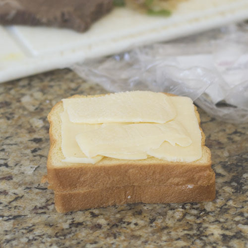Gouda defumado adicionado ao pão
