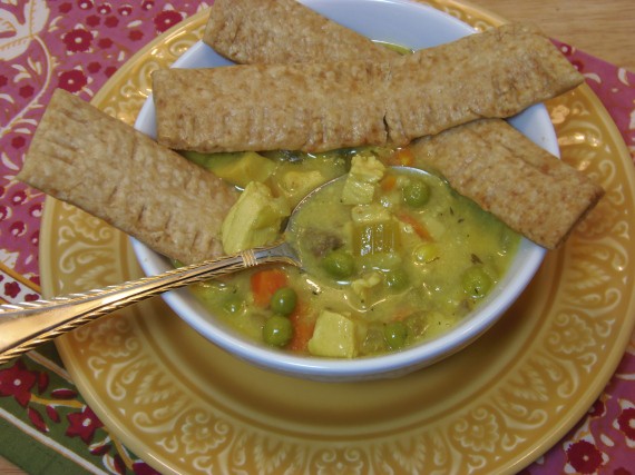Receita de sopa de torta de frango