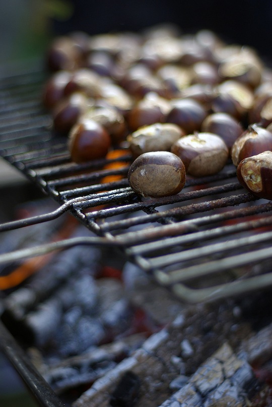 Os melhores alimentos de outono da Espanha: castanhas assadas