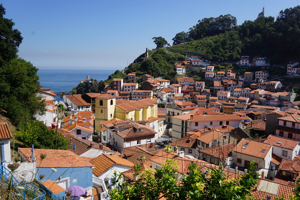 Cudillero de cima. Uma linda parada em nossa viagem pelas Astúrias.