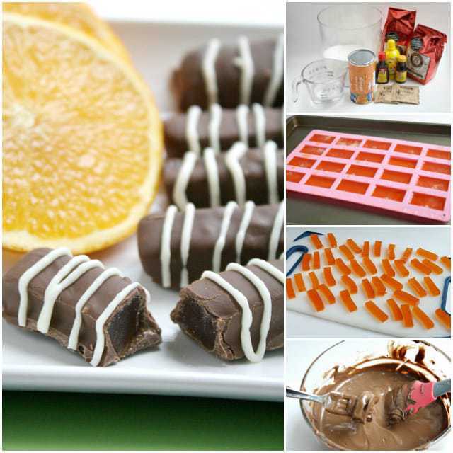 Os palitos de laranja e chocolate são feitos com um delicioso recheio de geléia de laranja mergulhado em chocolate derretido - uma delícia favorita!