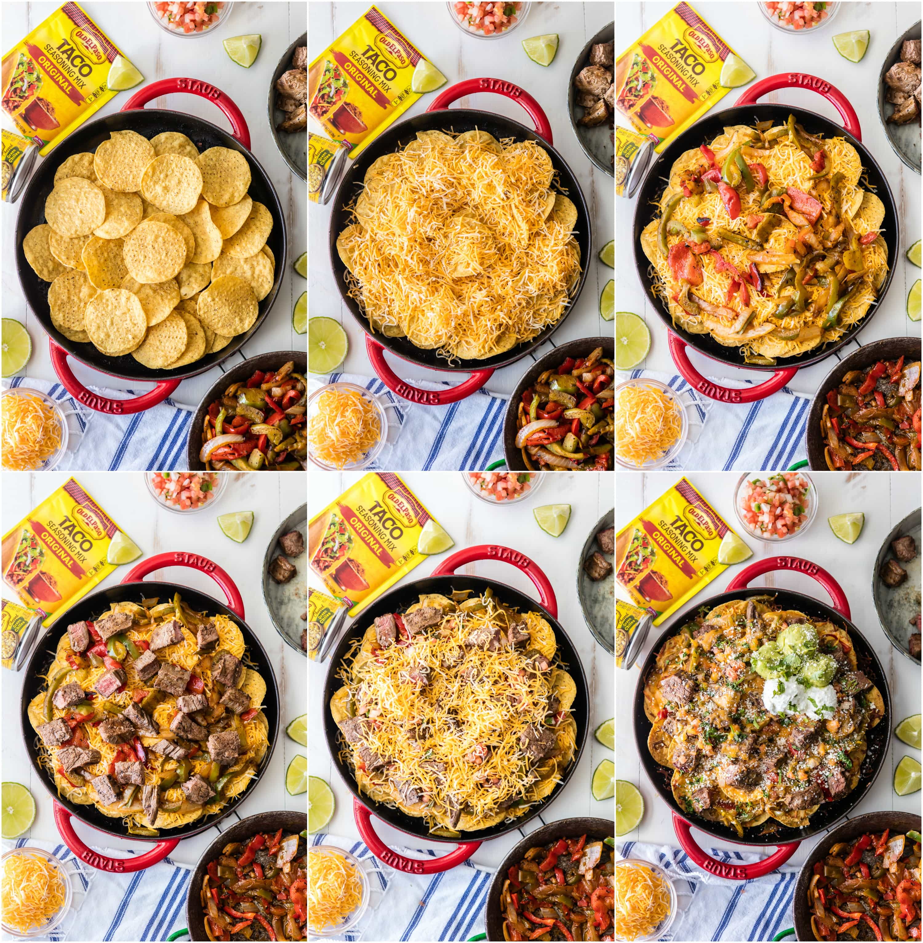 Colagem de fotos: como fazer nachos de carne
