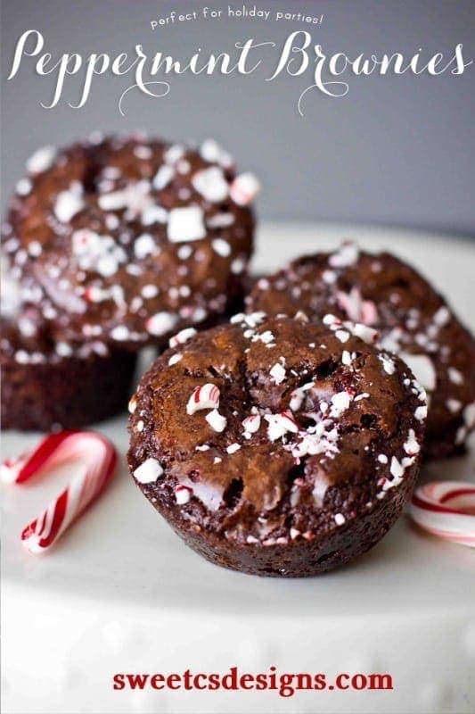 Brownies de hortelã - Eles são tão fáceis de fazer para festas de Natal e tão bons!
