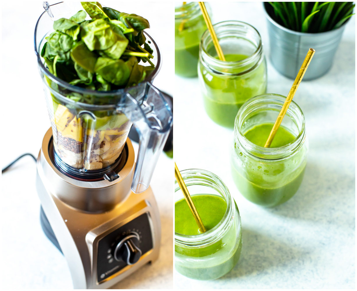 Smoothie verde para preparação de refeições