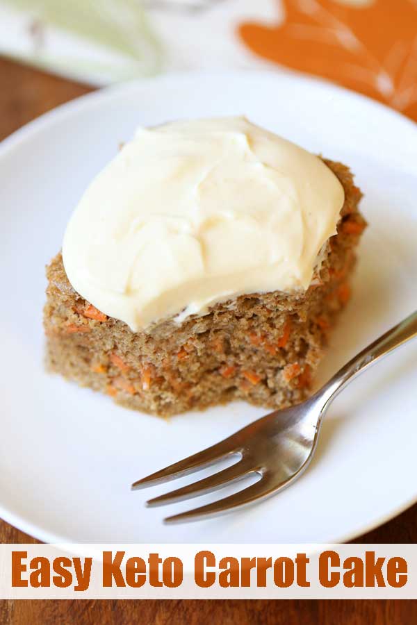 Bolo de cenoura Keto