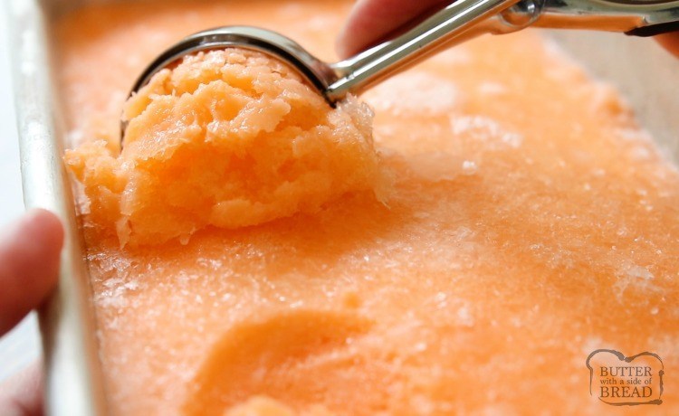 Sorvete de laranja