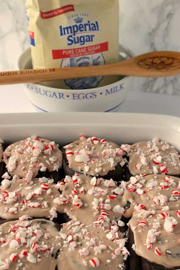 Rollos dulces de chocolate malteado