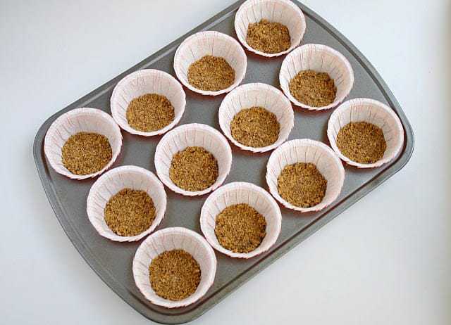 : Mini pasteles de queso de calabaza sin hornear