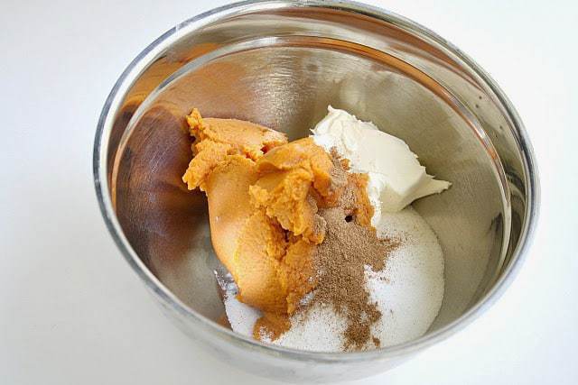 : Mini pasteles de queso de calabaza sin hornear