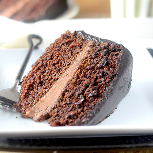 Bolo de chocolate decadente