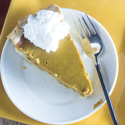 Torta de abóbora de ação de graças 