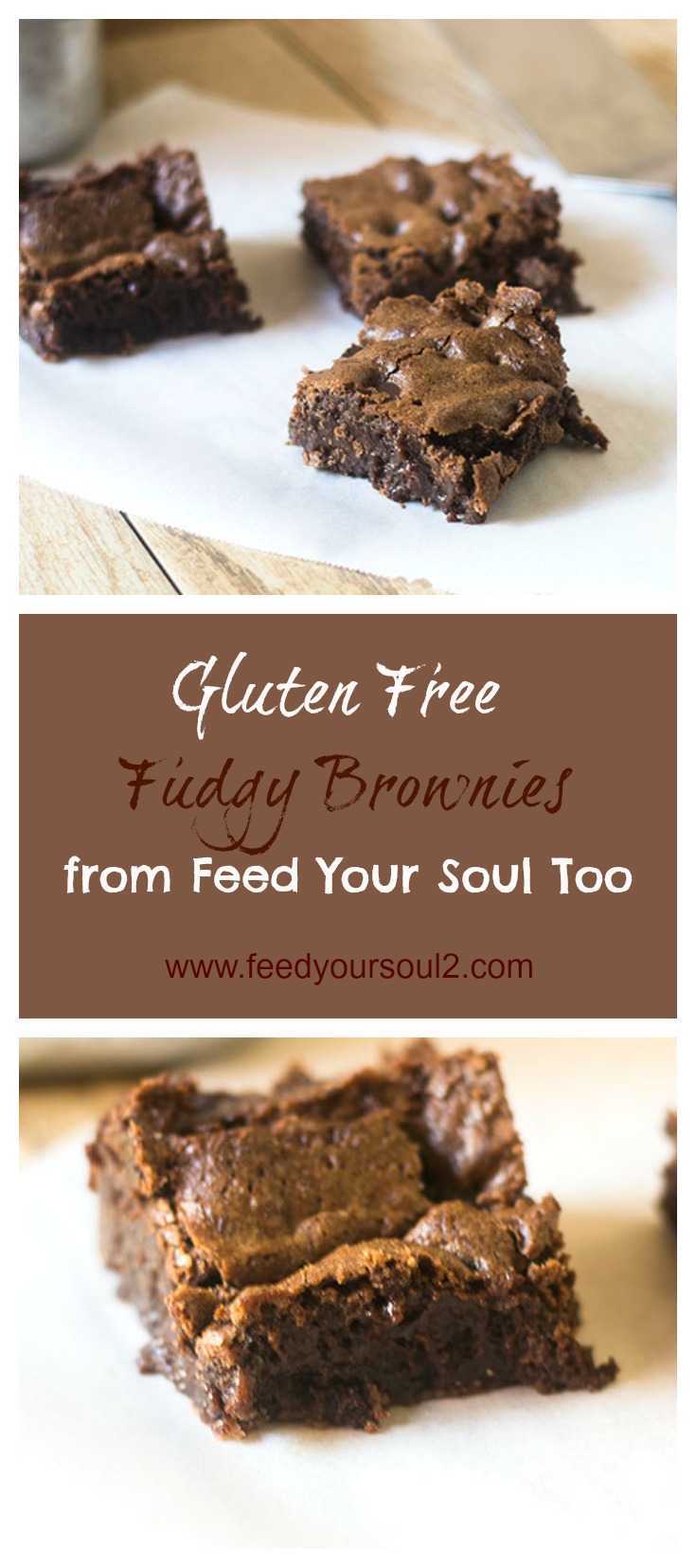Brownies sem glĂșten fofos Brownies sem glĂșten Fudgy # sem glĂșten #dessert #chocolate | feedyoursoul2.com