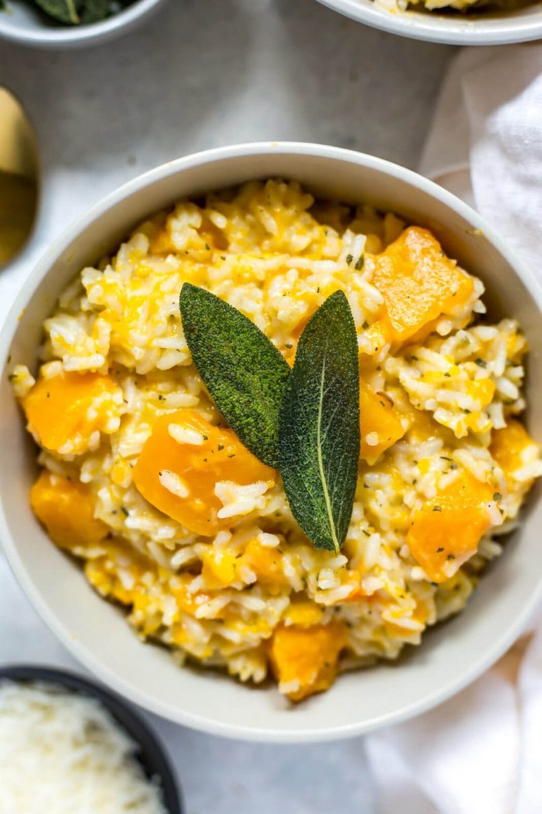 Risoto instantâneo de abóbora