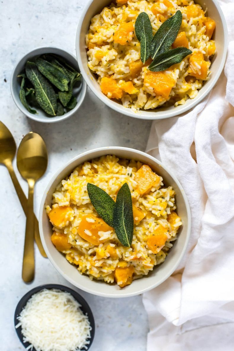 Risoto instantâneo de abóbora