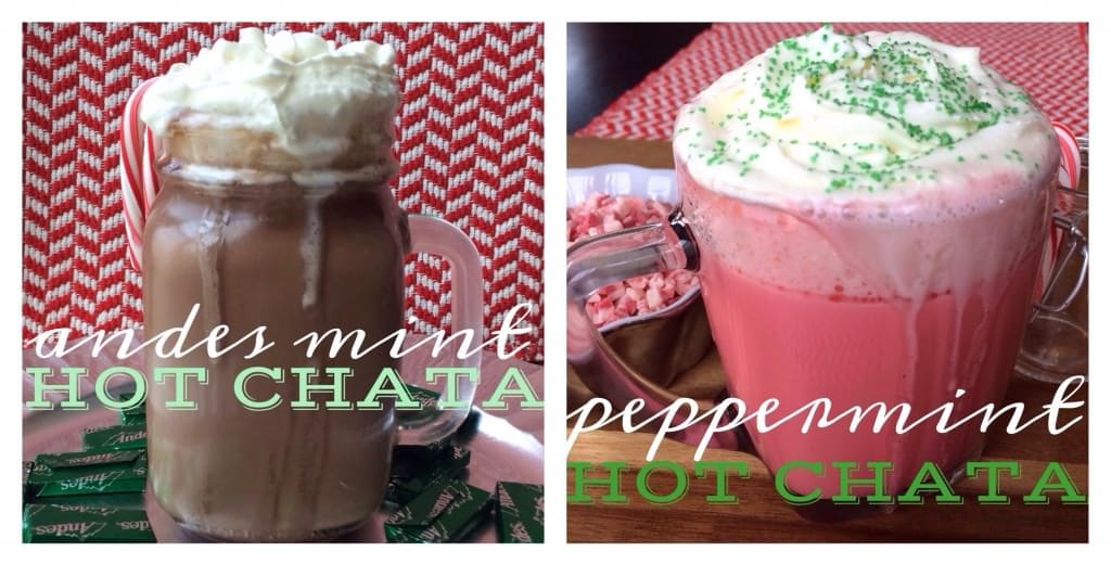 duas bebidas incríveis feitas com balas de andes, rumchata e uma panela de barro. andes mint hotChata !! surpreendente