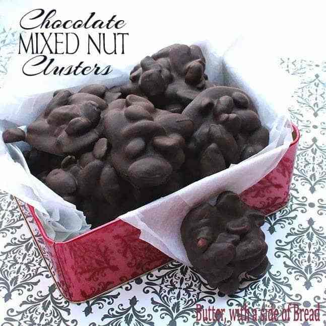 Racimos de nueces mixtas de chocolate: 