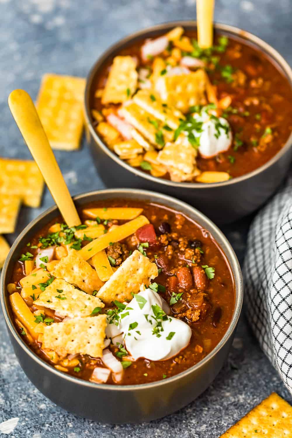 tigela contendo a receita crokpot chili