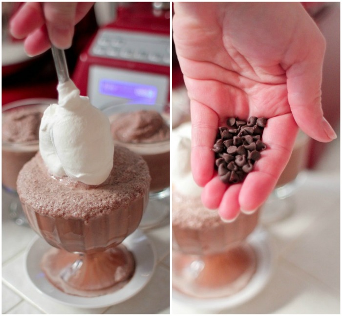 cream and chocolate chips