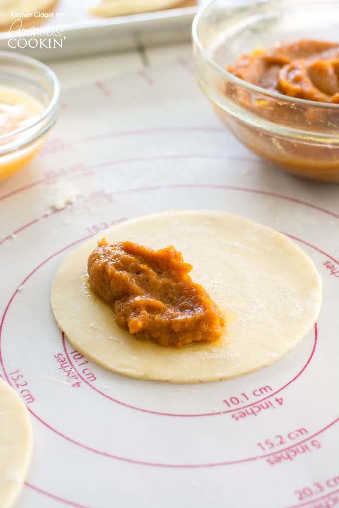 Creando pasteles de calabaza