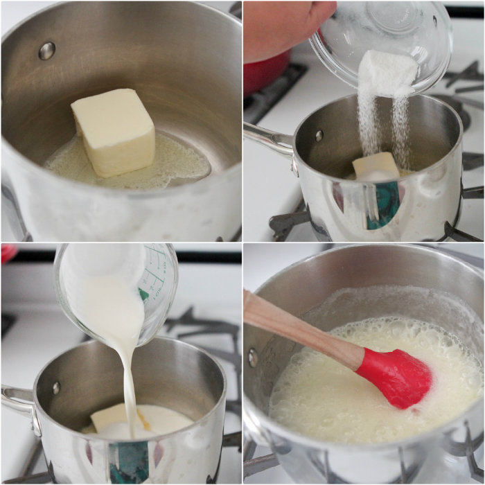 butter, sugar and cream