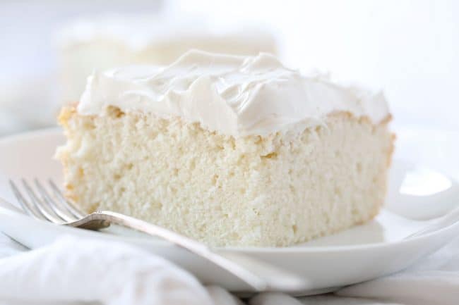 Receta de pastel blanco