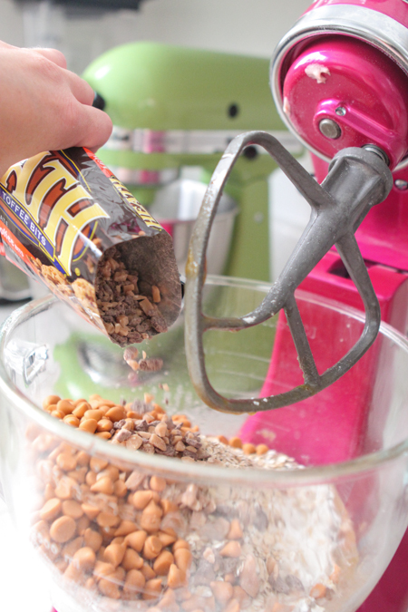 Biscoitos de aveia e manteiga marrom Toffee Chip-9