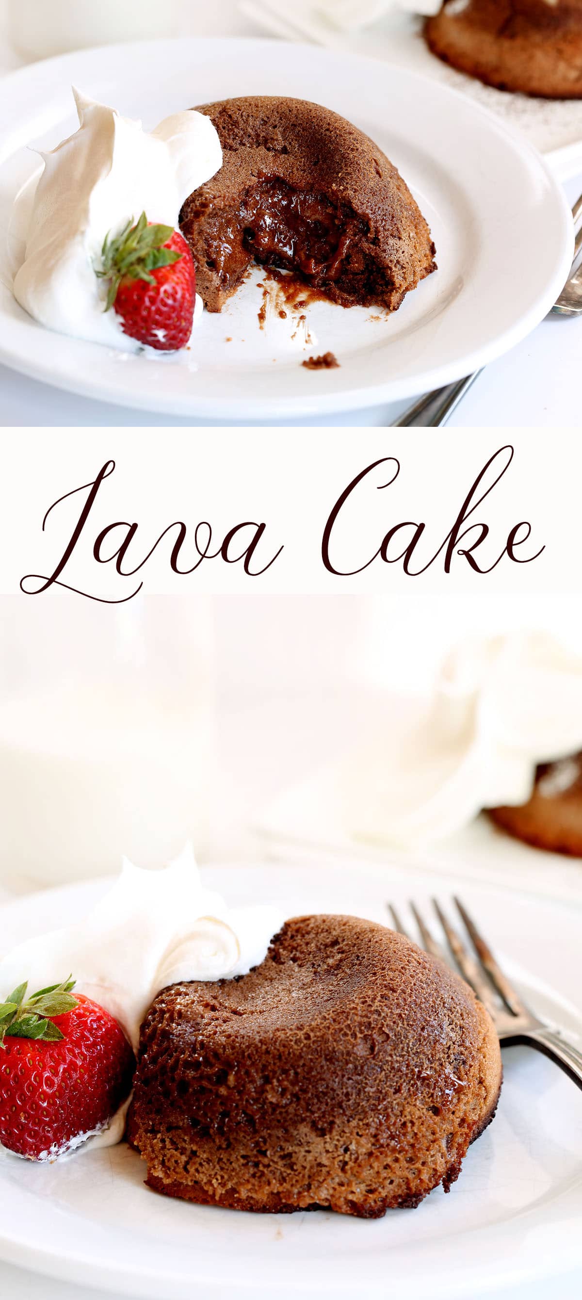 Bolo de Lava com Chocolate Derretido