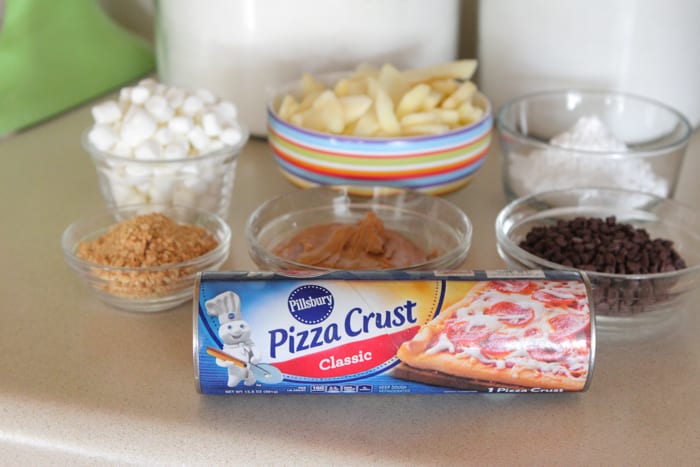 Manteiga de amendoim e maçã Pizza S'mores
